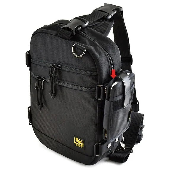 雙拉鍊側身單肩包