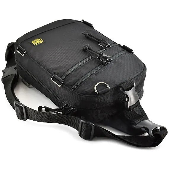 雙拉鍊側身單肩包