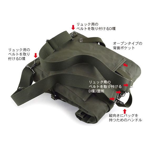 軍綠色軍裝背包