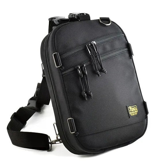 雙拉鍊側身單肩包