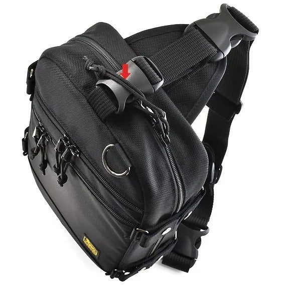 雙拉鍊側身單肩包